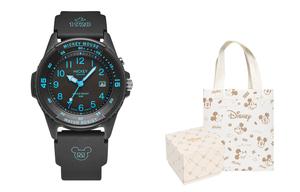 Disney Часы Mickey Series Quartz Movement Silicone Strap Watch Unisex Black Dial