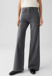 Джинсы-Палаццо средней посадки, удлиненные, свободного кроя. Opus, Mid Steel Grey