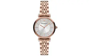 EMPORIO ARMANI Часы Two Hand Rose Gold Tone Stainless Steel Watch