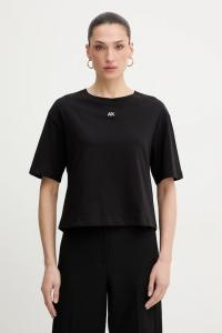 Хлопковая футболка Armani Exchange, черный