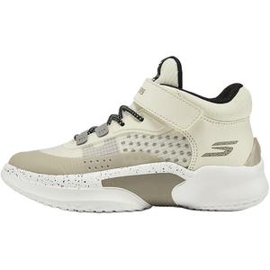 Кроссовки для бега для детей и подростков с противоскользящим покрытием и высоким верхом. Skechers Kids, экрю