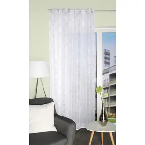 Штора SUNRISE с люверсами 1 шт. печатный шторный панель Home Wohnideen, серебристый