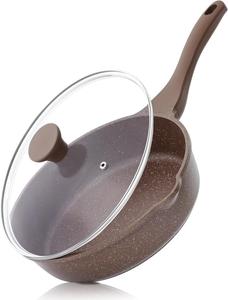 Сковорода Sensarte с антипригарным покрытием, 25 см, коричневый