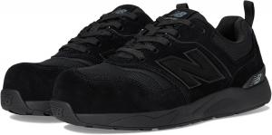 Мужские рабочие ботинки New Balance Elite Lite с антистатическим покрытием и композитным носком средней высоты, легкие и нескользящие, Black/Black