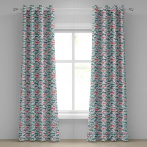 Штора ABAKUHAUS Акульи глаза, разноцветный узор Семейство быков и акул, Master Survival Predators Dangerous Nature, декоративные двухпанельные шторы на окно, 280 см x 225 см, разноцветные Abakuhaus