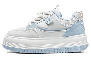 Кроссовки WARRIOR Skateboarding Shoes Women's Low-top Beige/Blue, бежевый/синий