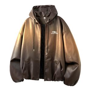 Куртка Unisex Hooded Thickened X1617, coffee jacket