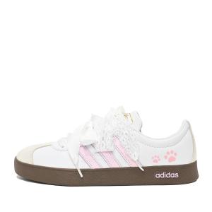 Adidas Кроссовки для скейтбординга Vl Court Classic Pink Meow Paw Low Top Unisex розовые белые