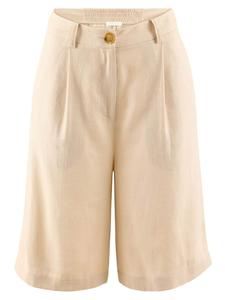 Tamaris Широкие шорты со складками спереди в бежевом цвете