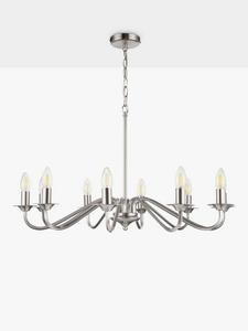 Подвесной светильник Wakefield 10 с абажурами John Lewis, Satin Nickel