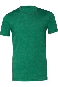 Футболка унисекс BELLA + CANVAS из джерси CVC, цвет heather grass green