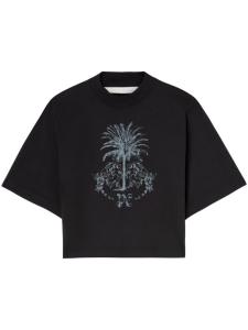 Palm Angels укороченный топ Palms Pencil, черный