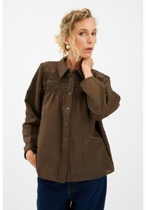 Блуза Pieszak PD-CASSANDRA NEW PINTUCK , Black Coffee/Dark Brown