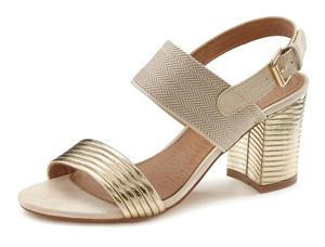 Сандалии LASCANA Riemchensandalette, цвет goldfarben