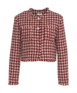 Красная короткая куртка из букле, осень-зима 2025 Liu Jo, коричневый