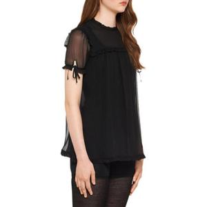 Рубашка женская черная Miu Miu