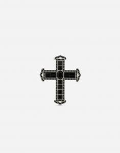 Кольцо-крест kim dolce&gabbana с стразами Dolce & Gabbana, черный