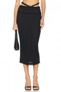 Юбка миди amorazo Camila Coelho, черный