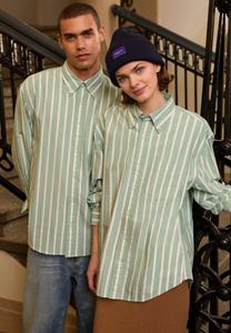 Блуза EXCLUSIVE HERITAGE 2.0 REL OXFORD STRIPE SHIRT GANT, зеленый