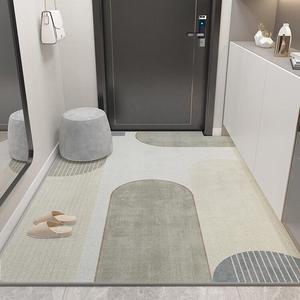 Budis Ковер 100х160 см для прихожей/ванной, абсорбирующий, с геометрическим дизайном, противоскользящий, Jinguan-2