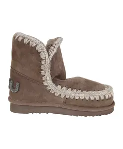 Ботильоны Eskimo 18 с блестящим логотипом Mou, коричневый