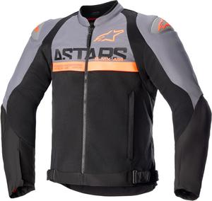Текстильная мотоциклетная куртка Alpinestars smx air perforated, Black/Grey/Orange