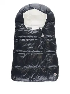 Дутый конверт с логотипом Moncler Enfant, черный
