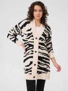 Кардиган Sandra в зебровом принте KAFFE, Multi