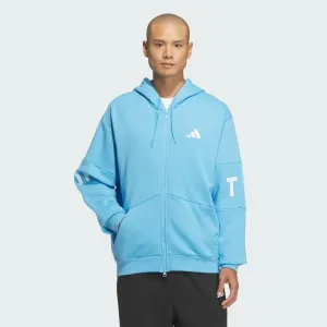 Толстовка adidas Wording Pack свободного кроя из французского махрового трикотажа на молнии