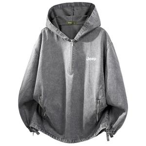 Толстовка Unisex Hooded Moderate Regular Jeep, серый