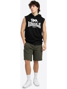 Футболка Bignor Sleeveless Hooded Sweatshirt Regular Fit черного цвета Lonsdale