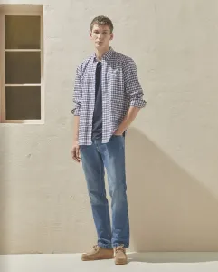 Мужские спортивные брюки из хлопкового трикотажа с пятью карманами Dustin, синий