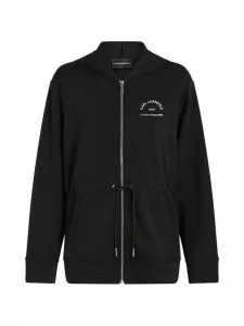 Худи на молнии Karl Lagerfeld, черный