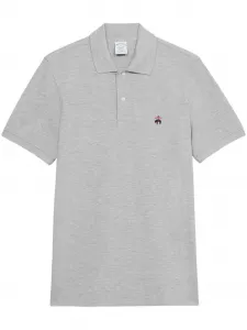 Рубашка поло с вышивкой Brooks Brothers, серый
