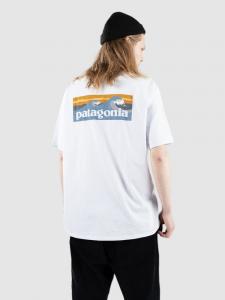 Футболка Patagonia Boardshort Logo Pocket Responsibili T-Shirt, white