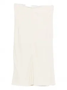 Юбка с разрезом спереди Ami Paris, нейтральный