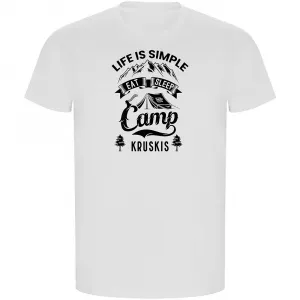 Футболка с коротким рукавом Kruskis Life Is Simple ECO, белый