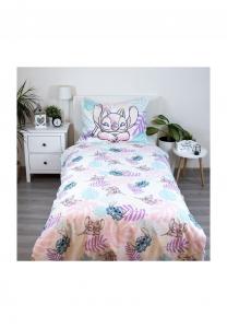 Детский комплект постельного белья из хлопка Lilo & Stitch Disney, синий 140x200 см + 70x90 см