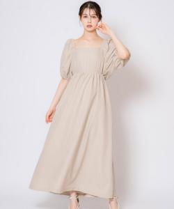 Платье-макси с лентой на спине Noela, цвет Beige