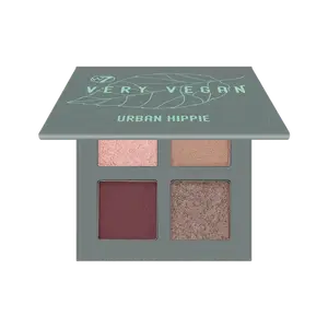Палитра прессованных пигментов для век Urban hippie, 8 г W7 Very vegan pressed pigment quad
