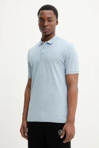 Хлопковая рубашка поло donos222 HUGO, синий