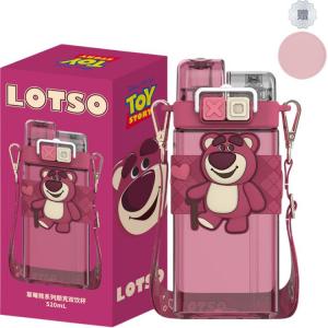 Пластиковые стаканы для воды Disney, Strawberry Bear Punk Double Drinking Cup + Coaster