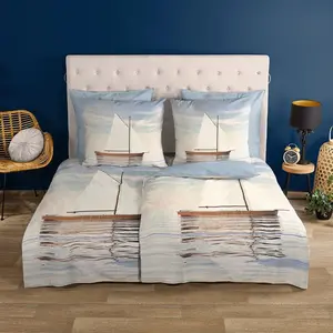 Комплект постельного белья Dream Sleep "Парусник" синий 135x200 см + 80x80 см Traumschlaf