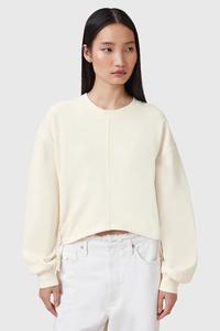 Хлопковая толстовка MIRA Allsaints, бежевый