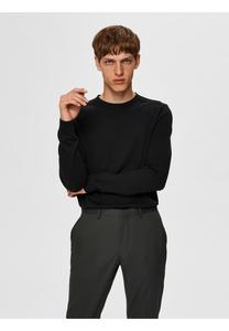 Мужской свитер с круглым вырезом SELECTED, черный
