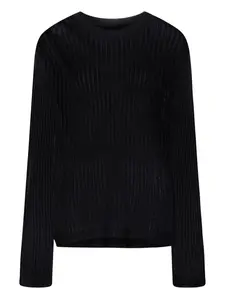 Свитер Hedora в рубчик Loulou De Saison, черный