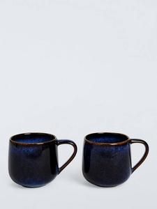 Керамическая кружка Iver Reactive Glaze, набор из 2 штук, 350 мл, Blue John Lewis, ue
