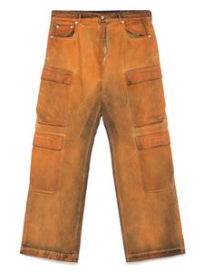 Джинсы с двойными карманами Rick Owens DRKSHDW, оранжевый
