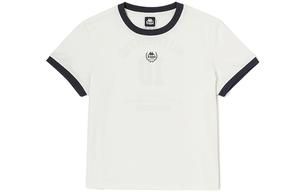 Футболка с втачными рукавами Kappa, кремово-зеленая