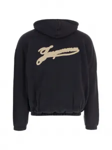 Толстовка с карманом на молнии Jacquemus, черный